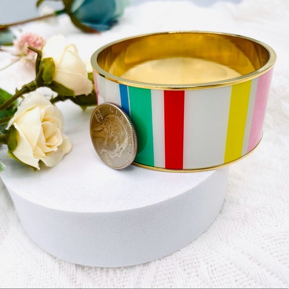 Kate Spade Classic enamel bangle bracelet - Picture 2 of 5